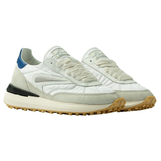 DATE Athleta Nylon White Bluette AT NY WE sneaker uomo in nylon bianco