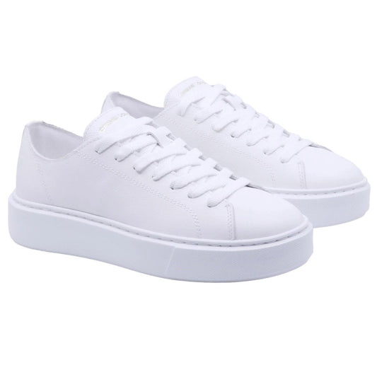 Sneaker donna Crime London 27750 Raw Cut in pelle bianca