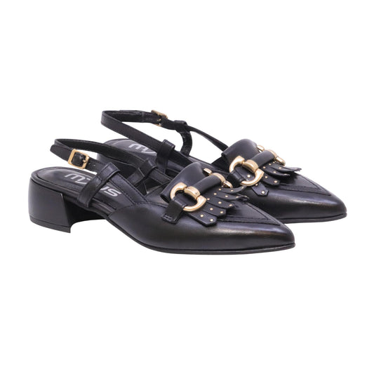Mjus slingback donna NORI L72105 in pelle nera
