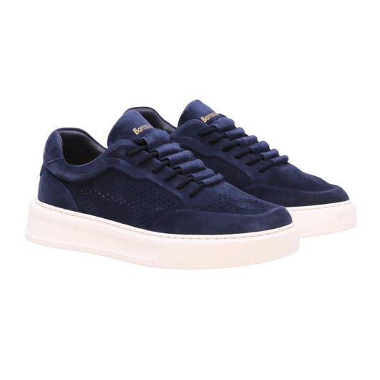 Barracuda Phoenix BU3612 navy sneaker in camoscio traforato