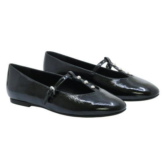 Fabio Rusconi 3039 ballerina donna in pelle naplak nera