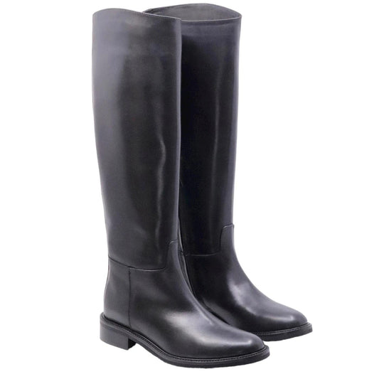 Stivale da donna The Seller GD491 realizzato in pelle di colore nero