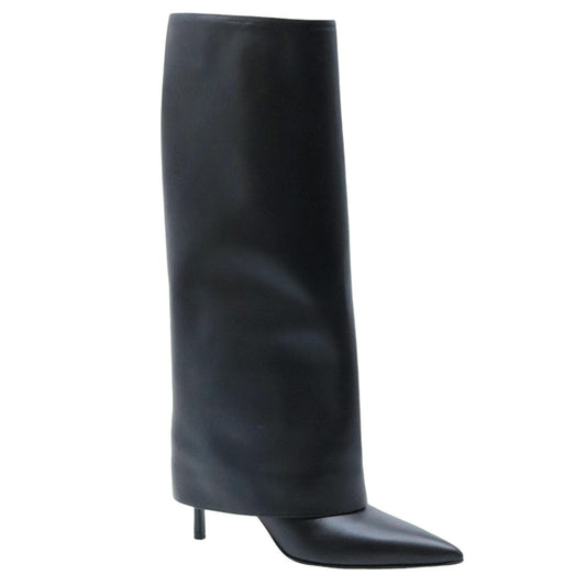 Stivale con ghetta Sergio Levantesi Gorizia in pelle nera