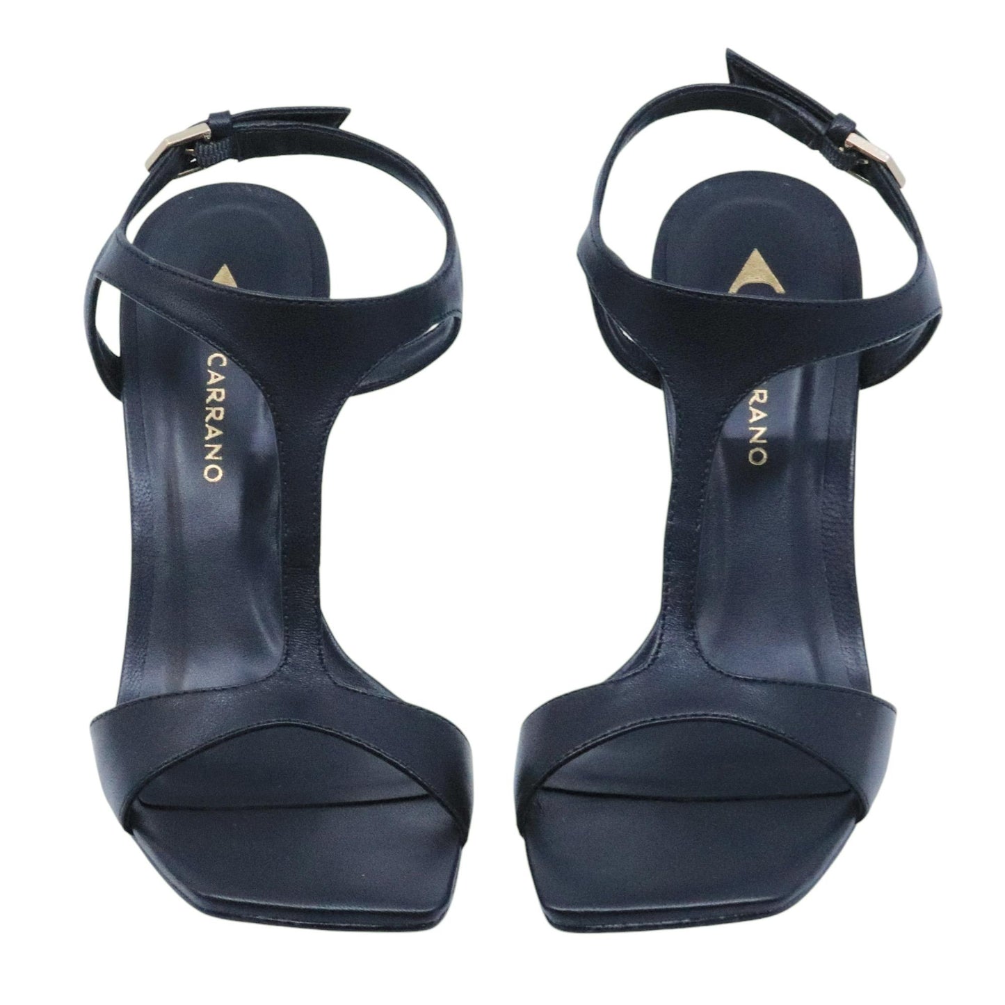 Sandalo con tacco Carrano 804003 in pelle nera