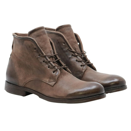 Stivaletto uomo A.S. 98 401201 in pelle marrone martellata