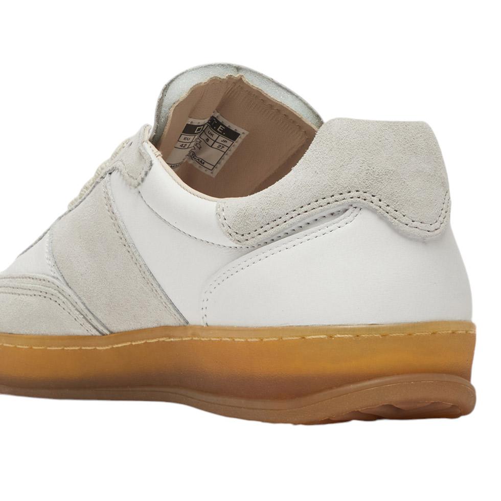 DATE Sporty Calf White SL CA WH sneaker uomo in pelle bianca