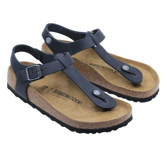 Birkenstock Kairo Olied sandalo infradito con cintino in nero