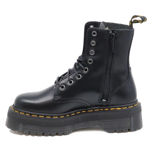 Dr. Martens Jadon anfibio platform donna in pelle Polished Smooth nera