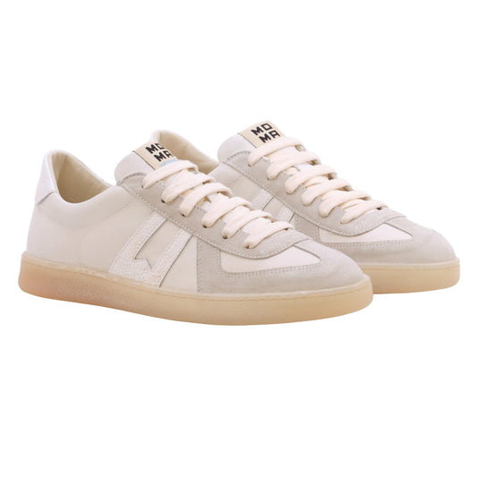 Moma 10601A sneaker uomo in pelle bianca
