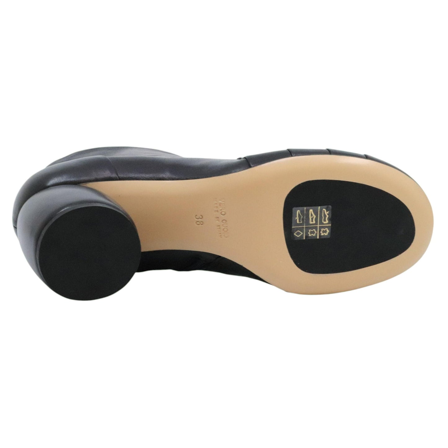 MLO Malloni Plant P25I99501 tronchetto donna in pelle nera