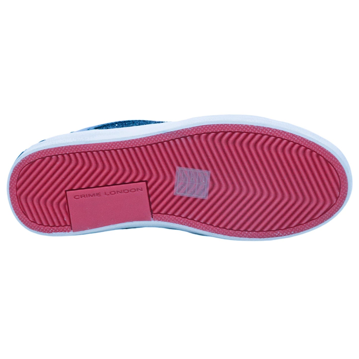 Crime London Distressed 28002 in pelle nera e glitter