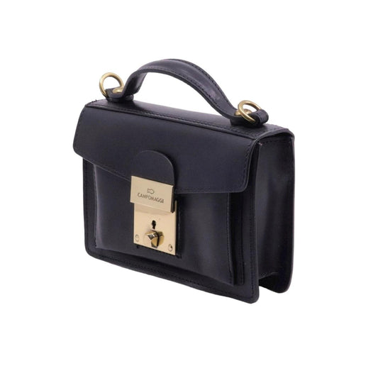 Borsa Campomaggi C036891 in morbida pelle vacchetta di colore nero