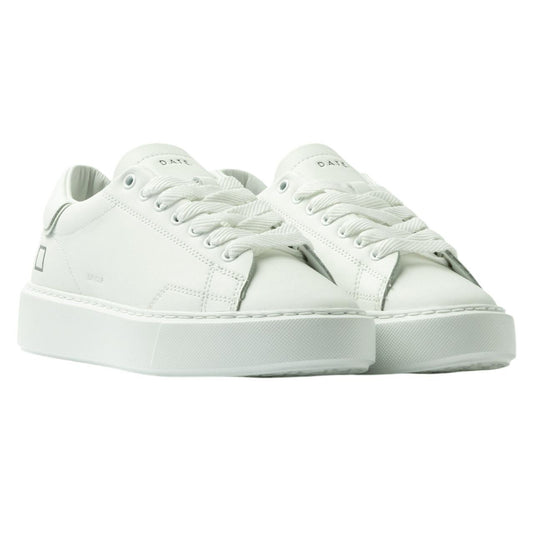 DATE Sfera Calf White SF CA WH sneaker donna in pelle bianca