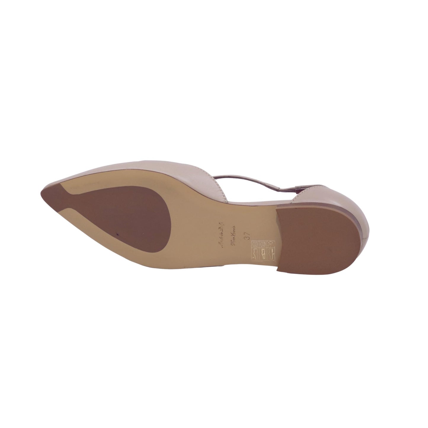 Triver Flight 603 03 Glove ballerina donna in pelle nappa avorio con cinturino
