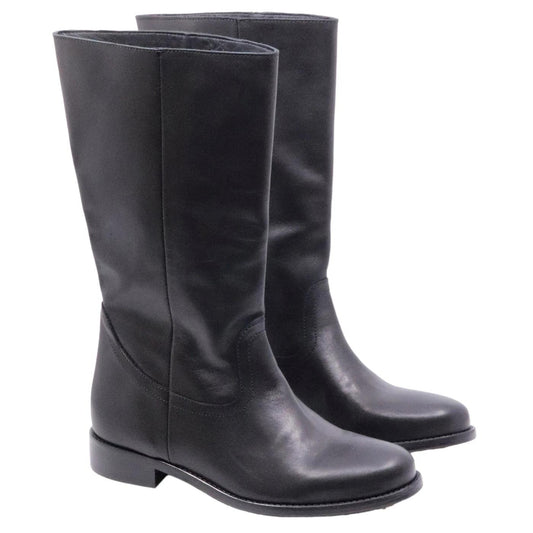 Stivaletto donna Curiositè 1707 in morbida pelle in colore nero