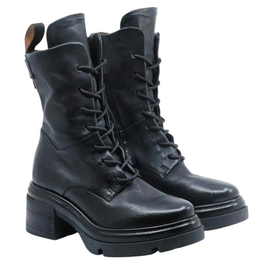 Anfibio donna AS98 A89214 in pelle nera