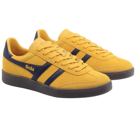 Sneaker uomo Gola Viper Trainers in camoscio giallo