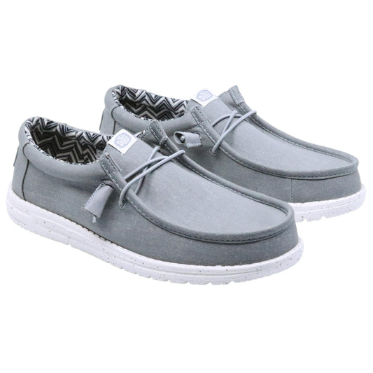 Hey Dude Wally Canvas sneaker uomo in grigio