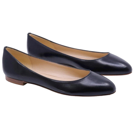 Ballerina Fabio Rusconi da donna in morbida pelle di colore nero