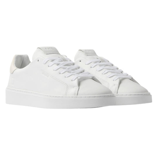 DATE Levante Calf White Ivory LV CA IY sneaker uomo in pelle bianca