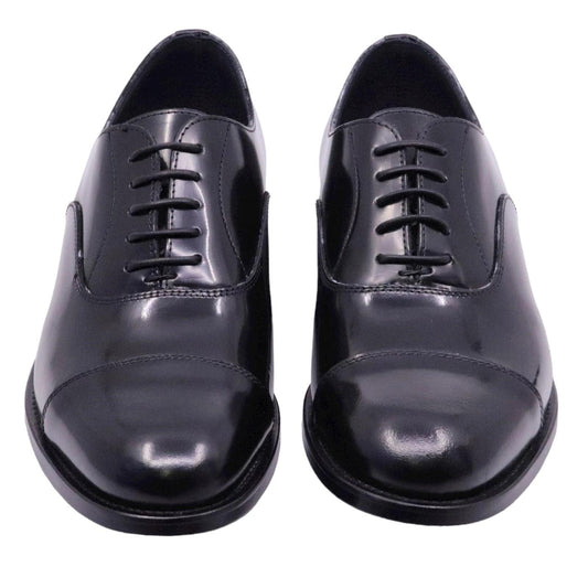 Scarpa francesina uomo di Seboy's 3055 in pelle nera spazzolata