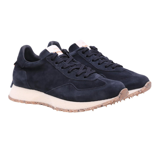Barracuda React BU3600 navy sneaker in camoscio