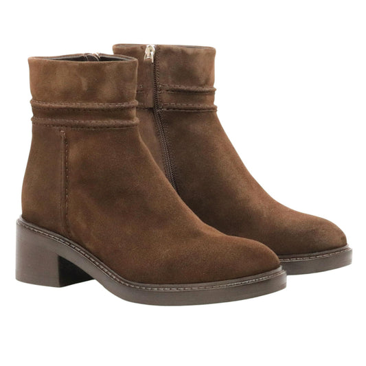 Triver Flight 780 13 stivaletto donna camoscio marrone con tacco