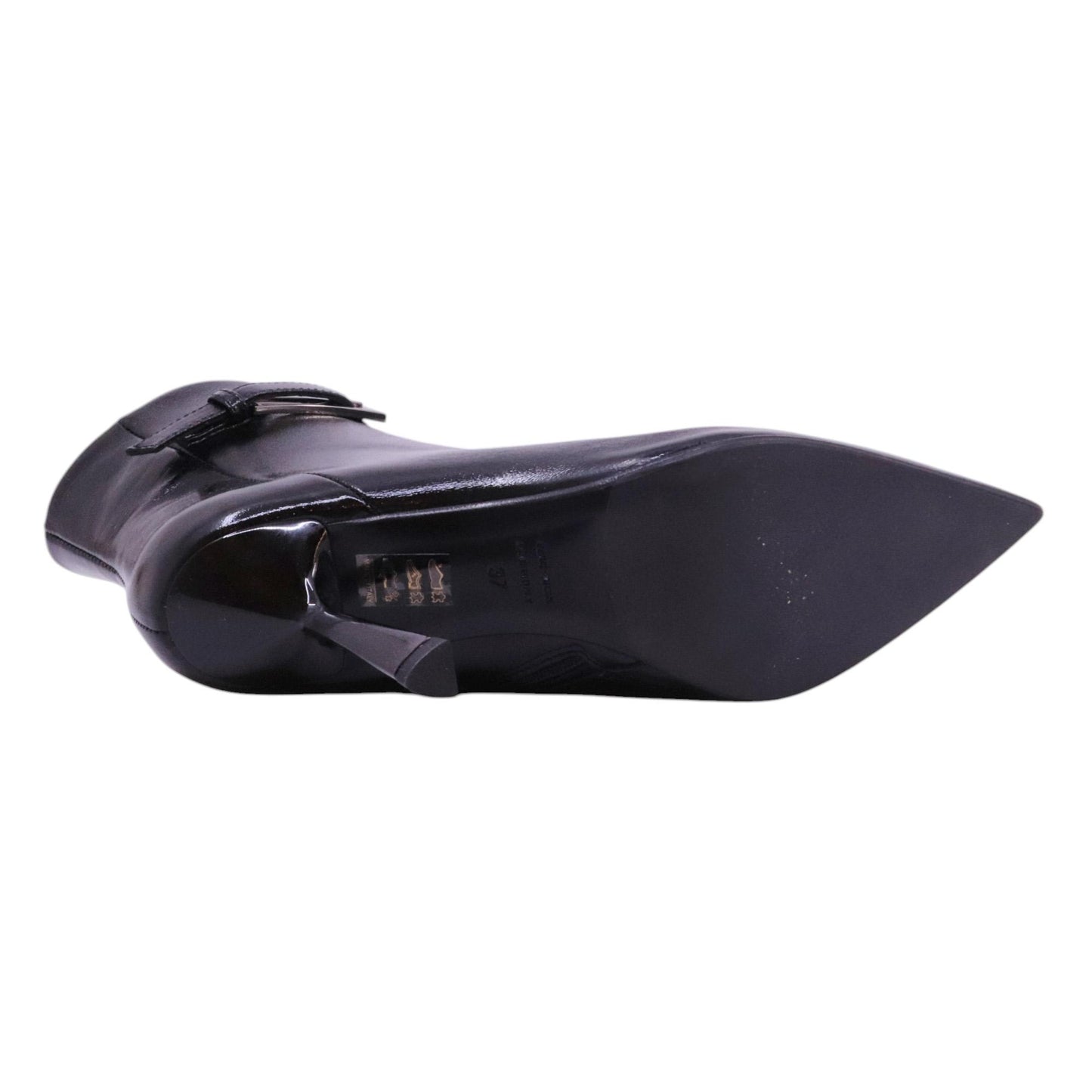 Chantal 2732 tronchetto donna pelle verlux nera