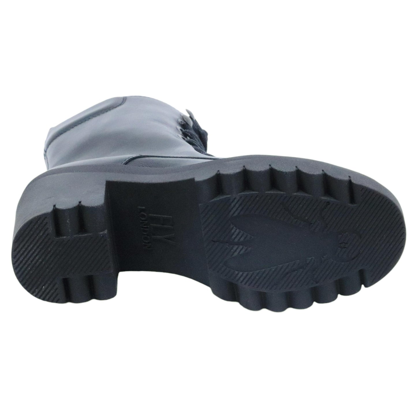 Stivaletto allacciato donna Fly London Tope in pelle nera