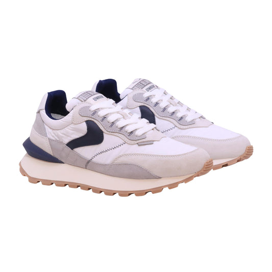 Voile Blanche Qwark Hype Man sneaker uomo in camoscio e tessuto tecnico grigio blu
