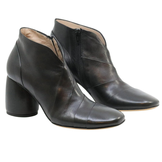 MLO Malloni Plant P25I99501 tronchetto donna in pelle nera