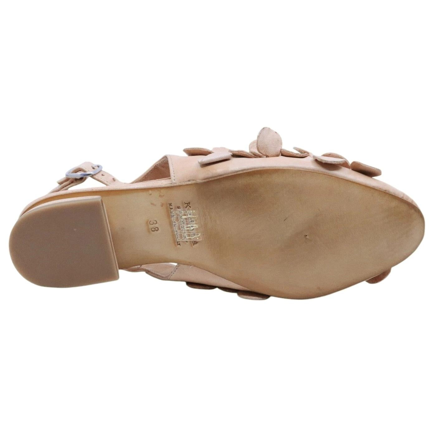 Slingback donna Kudetà 514402 in pelle sabbia