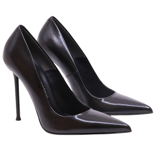 Décolleté donna Sergio Levantesi Ley 5 in pelle nera