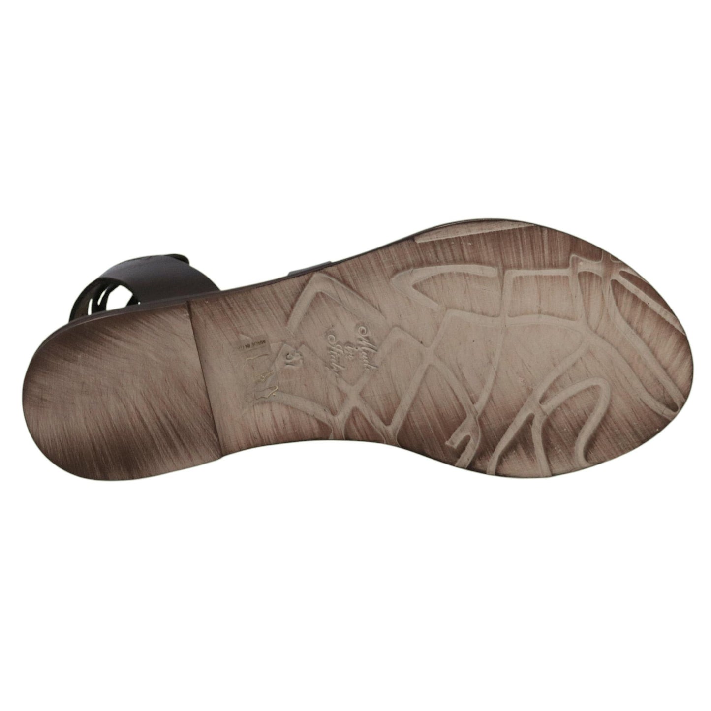 Sandalo donna Ranyé PCB05 in pelle testa di moro