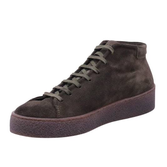 Pawelk's 25451 senaker da uomo in camoscio marrone militare
