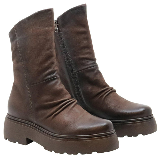 MJUS Ortone L44208 stivaletto donna in pelle marrone