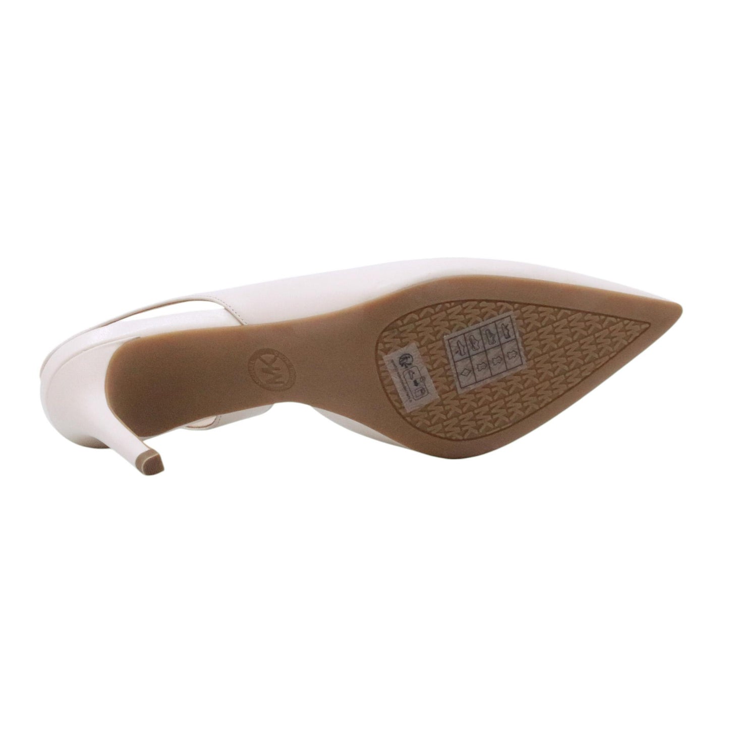 Michael Kors Alina Flex Sling Pump Leather Cream 40R4HNMP1L slingback donna in pelle crema