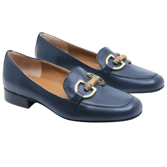 Mocassino donna Jaffè 900 in pelle blu