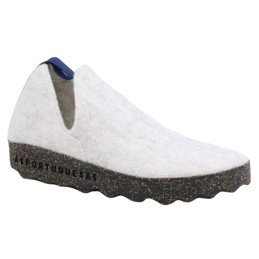 Scarpa Asportuguesas in lana naturale bianca