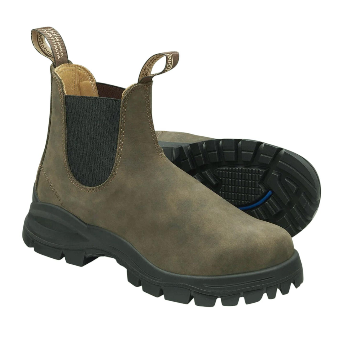 Blundstone 2239 lug boot uomo in pelle marrone rustico