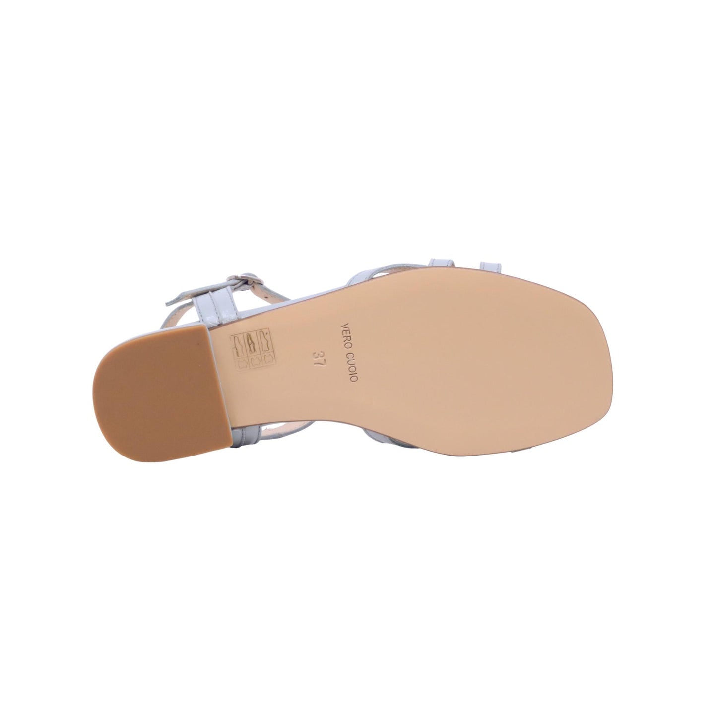 Triver Flight Arrods 858 46 sandalo donna in pelle azzurro felce con cinturino