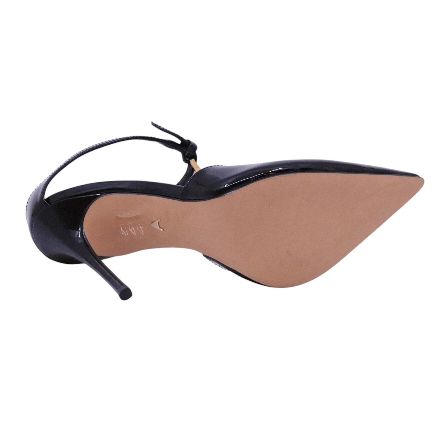 Carrano 404027 slingback donna in pelle verniciata nera