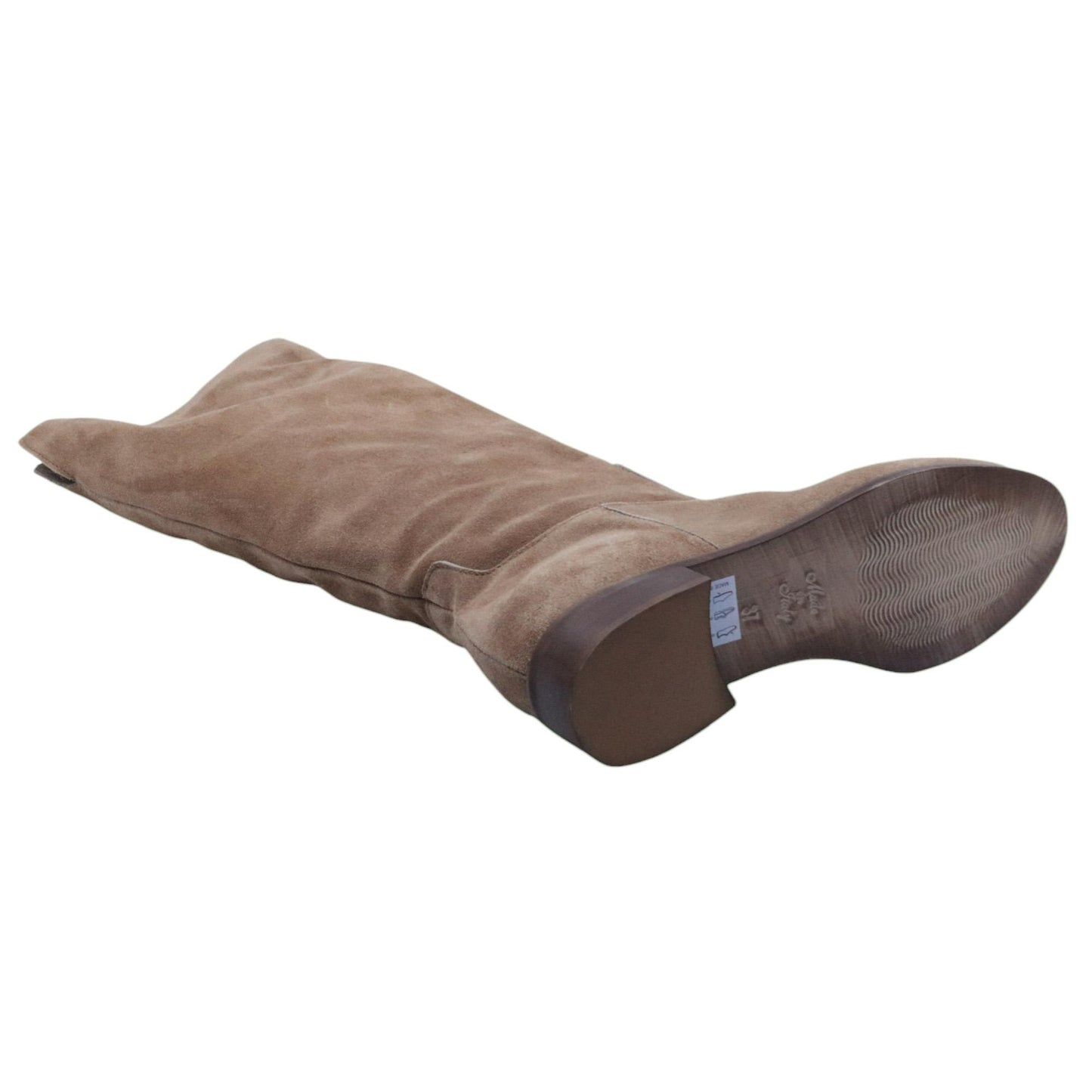 Stivale donna cavallerizzo Ranyé VRSD in camoscio marrone chiaro