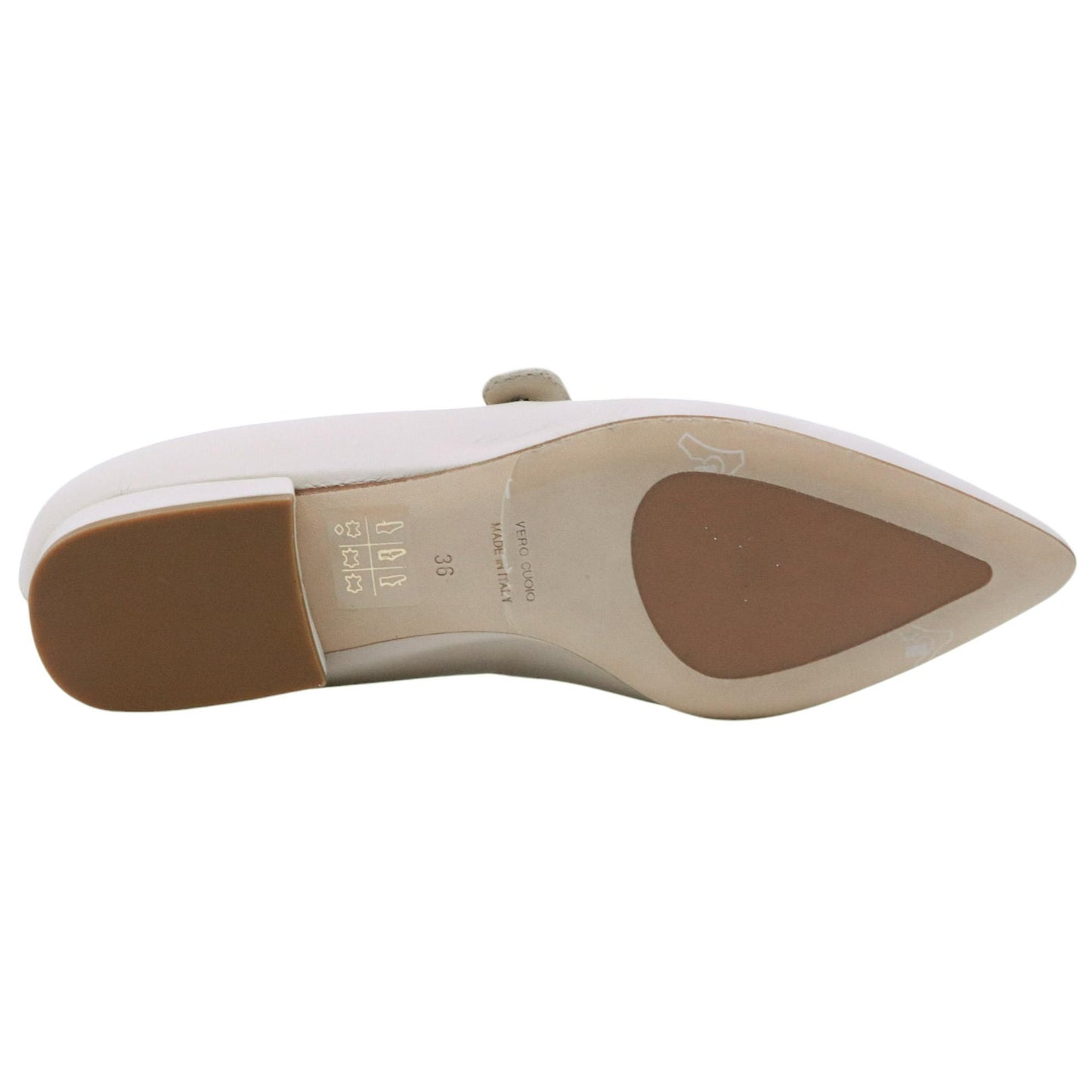 Ballerina donna Le Briella Z917 in pelle beige