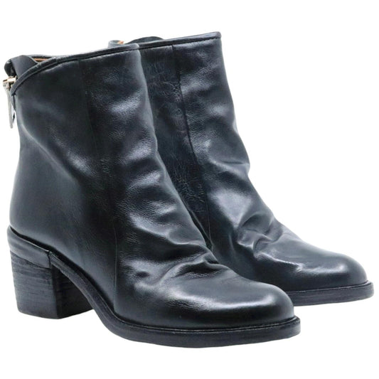 Tronchetto donna AS98 Jase A24208 in pelle nera