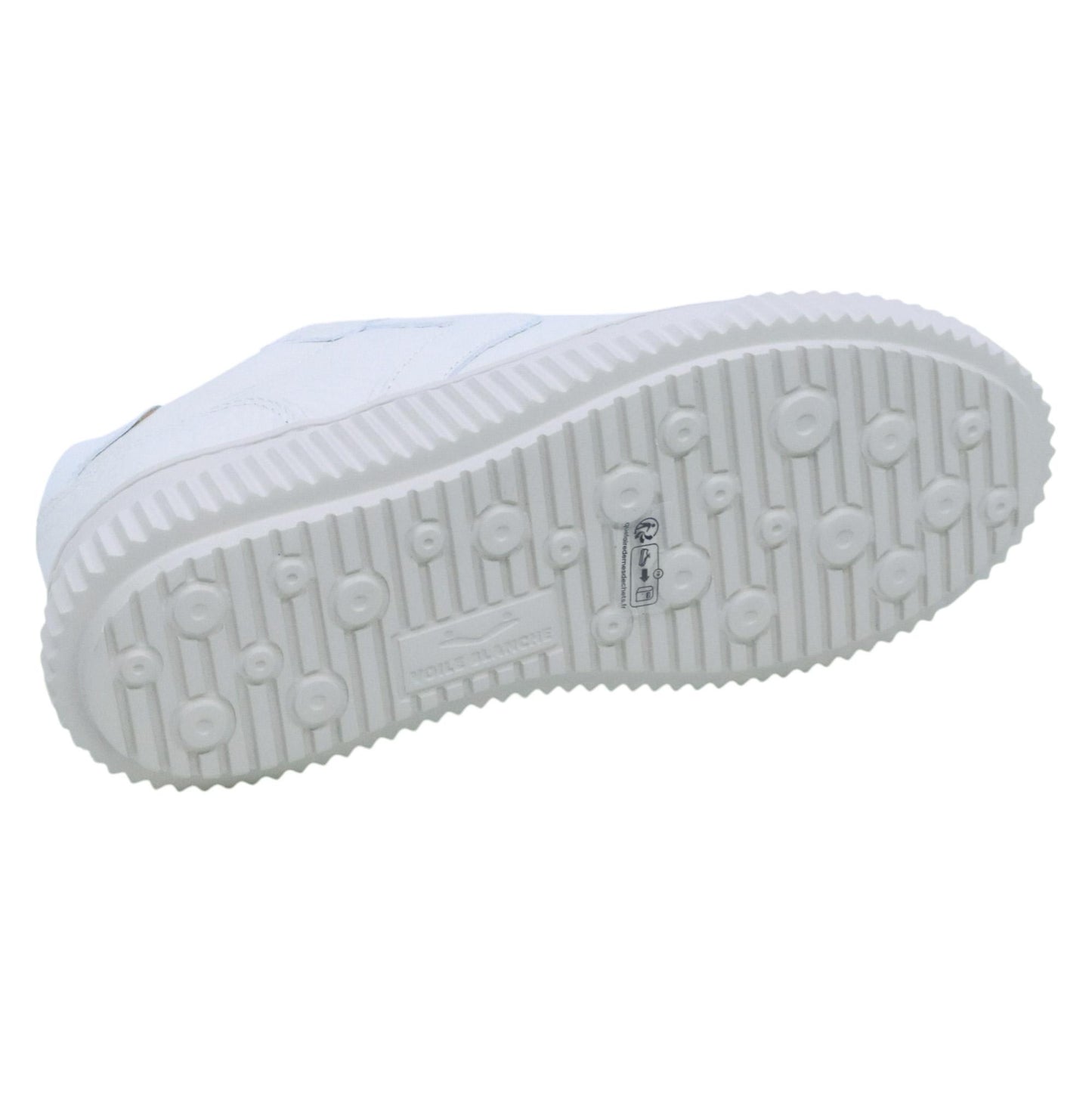 Voile Blanche Lipari Sneaker donna in pelle bianca bottolata