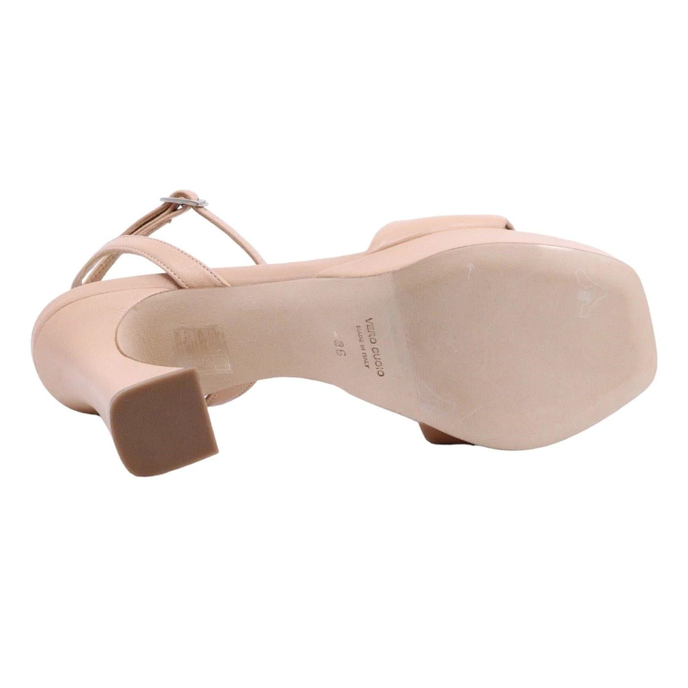 Sandalo donna Chantal 1962 in pelle di colore nude