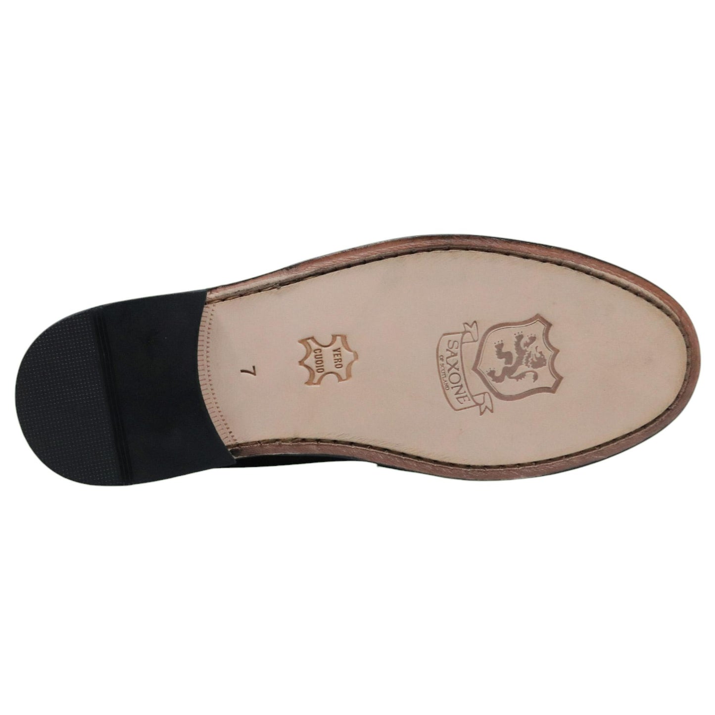 Mocassino uomo Saxone of Scotland COLL 29 in pelle bordeaux