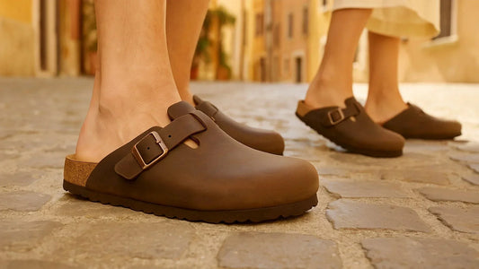Birkenstock boston in pelle olied – i sabot iconici nei colori habana, black e cognac