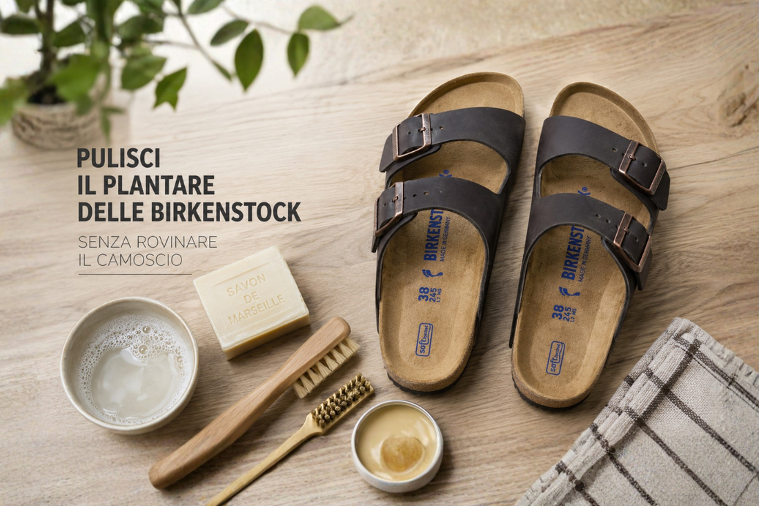 Come pulire il plantare delle Birkenstock senza rovinare il camoscio